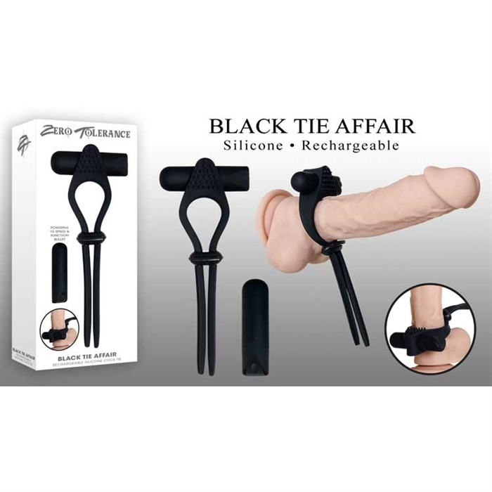 Image pour BLACK TIE AFFAIR rechargeable silicone cravate de pénis